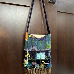 Accessorize Colorful Embroidered Shoulder Bag